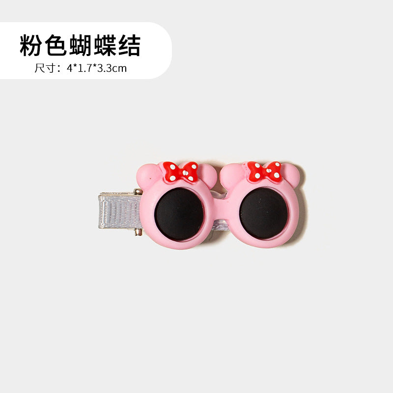 Wholesale Super cute cat and dog sunglasses hairpin headdress